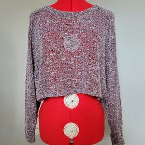 S / Sweater / Sparkle & Fade / Purple / Batwing (Dolman) Sleeves